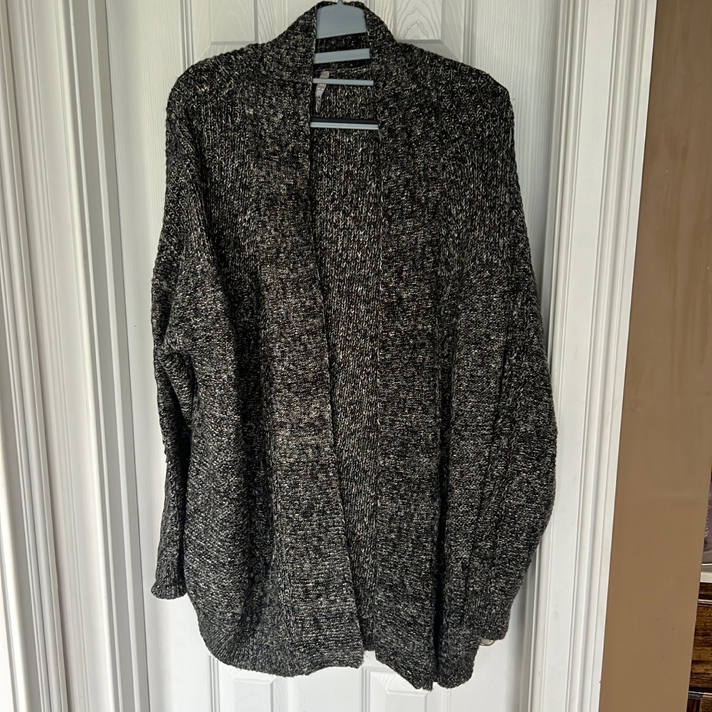 Ladies cardigan 1775 brand size 2X NWOT gray black brown mixed colors